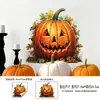 Pegatinas de Pared Autoadhesivas de Acción de Gracias al por Mayor Pegatinas Talladas de Calabaza con Cara de Fantasma Decoración de Escaparate de Otoño Pegatinas Electrostáticas