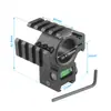 Extensión de Tres Lados Extensión Trasera Soporte Horizontal Pinza para Linterna 25.4/30mm Soporte de Nivel Accesorios de Aleación de Aluminio