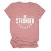Camiseta para mujer con estampado "Sé más fuerte que tus excusas" de Amazon Cross-border Independent Station