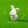 Miniatura linda de conejo de orejas grandes, perfecta para paisajismo, decoraciones de bricolaje y como una pequeña pieza decorativa