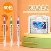 Canetas Marcadoras Acrílicas para Alunos do Ensino Fundamental, Canetas de Aquarela Infantis para Jardim de Infância, Canetas de Pintura Laváveis, Canetas Coloridas