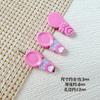 Color Macarrón Estilo Caramelo Cuchara Flor Pintura para Hornear Aleación DIY Cadena para Teléfono Móvil con Cuentas Collar Accesorios para el Cabello