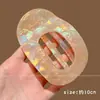 Presilha de bico de pato marrom de cachorro coreano, presilha elegante para coque torcido, presilha de cabelo volumizadora para a parte de trás da cabeça, acessório de cabelo de alta qualidade