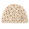 Chapéu de Lã Cashmere Tricotado à Mão com Recorte nos Dedos do Pé Chapéu de Camada Dupla para Mulheres Pura Aconchegante Crochê de Cashmere Nova Cor Verde Veludo