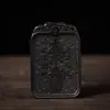 Material de Jade Montaña Longhu Madera de Azufaifo Golpeada por el Rayo Material Viejo Marca Marshal Yinjiao Colgante de Joyería Taoísta Colgante Marca 46 Amuleto de Buda