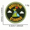 Nuevo Parche de Tela Redondo Bordado de Dibujos Animados Insignia de Aventura al Aire Libre Parche de Etiqueta de Tela Parche Termoadhesivo Accesorios para Ropa Venta al por Mayor