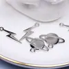 Accesorios para Joyería DIY Aleación de Zinc Planeta Rayo Colgante Collar Trenzado Pulsera Colgante Venta al por Mayor en Stock