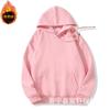 Suéter compuesto de algodón de 320 g con doble sombrero, color liso, informal, con capucha y hombros descubiertos, chaqueta de manga larga para hombre y mujer, a la moda