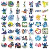 50 Piezas de Pegatinas de Dibujos Animados de Lilo & Stitch, Adecuadas para Decorar Guitarras, Patinetas, Maletas, Pegatinas Impermeables y Extraíbles