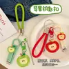 Cortauñas Creativo de Manzana Lindo y Conveniente Colgante Portátil Herramienta de Set para Uñas de Estudiante y Limpiador de Oídos