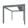 Gazebo articulado de liga de alumínio para exterior, pátio de villa, toldo de rolo inteligente à prova de vento, pavilhão de jardim com persianas, em estoque