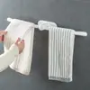 Porta-toalhas de Plástico de Montagem na Parede Sem Furos, Organizador de Armazenamento para Banheiro, Armazenamento Economizador de Espaço para Banheiro e Cozinha