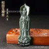 Ventas directas de fábrica Colgante de Guanyin de jade Hetian de Xinjiang Estación de jade natural Colgante de jade Guanyin colgante para hombre venta al por mayor de jade