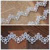 Renda Branca Vazada Bordada Acessórios de Renda Roupas Colar Porta-Cartões de Roupa Artesanal DIY Borda Estreita Decorativa
