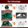 Set de 7 Piezas de Dados para el Juego de Dungeons and Dragons Vidrio Esmerilado en Relieve Color Verde Pino Cristal K9 Poliedro Dnd