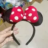 Faixa de Cabeça Laço de Lantejoulas Princesa Paraíso Minnie Mickey Mickey Mouse Prendedor de Cabelo Faixa de Cabeça Adulto Crianças Foto Acessórios de Cabelo