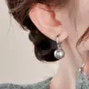 Brincos de Pérola Estilo Liu Yifei para Mulheres, Brincos de Luxo Cravejados com Diamantes, Brincos de Design Coreano Nicho Duas Formas de Usar