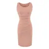 2616-Vestido Sexy Sem Mangas Estilo Europeu e Americano para Mulheres Nova Coleção Primavera e Verão 2026 Cintura Marcada Slim Fit Justo ao Corpo