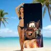 Toalla de Playa para Niños con Temática de Dibujos Animados Cars Mcqueen Toalla de Playa para la Costa Toalla de Baño de Microfibra
