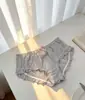 Calcinhas Rendadas Picantes com Estampa de Leopardo e Bolinhas, Pretas e Brancas Vazadas de Cintura Alta Finas para Mulheres
