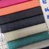 Denim Imitación Elástico de Poliéster-Algodón de 21 Conteos Asequible del Fabricante 220g Hilo de Satén Denim Sin Lavado Diagonal Derecha 75C22T3Sp