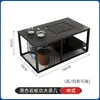 Combinación de Sofá de Oficina y Mesa de Café Simple de Negocios Cuero Nuevo Estilo Chino Sofá de Oficina Recepción 3+1+1