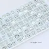 Cristal Dongzhou 8*10 Rocas Medianas Azúcar Cristalizado Pedrería para Uñas Rectangular Ángulo Recto Cubo de Azúcar Fondo Puntiagudo Brillante Vidrio K9 Accesorios para Uñas