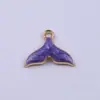 Qk127 Suministro Directo del Fabricante Esmalte Cloisonné Aleación de Zinc Accesorios para Joyería Colgantes para Pulseras DIY Diseños Personalizados y Muestras Disponibles