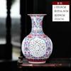 Arranjo de Flores Secas Estilo Chinês Novo Decorações para Casa Vaso de Cerâmica Jingdezhen Gabinete de TV da Sala