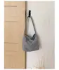 Bolso de hombro grande estilo coreano para mujer, bolso de lona para dama, bolso de mano tote versátil de alta gama de nicho