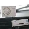Adorno de ambientador de aire para coche modelo aire acondicionado, eliminador de olores de alta gama de larga duración, difusor de fragancia para interior de coche alimentado por energía solar
