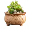 Elegante Vasinho de Cerâmica para Suculentas de Mesa Pastoral Vasinho de Flores Pintado à Mão Exquisito Decoração Criativa para Plantas Planta em Vaso para Casa