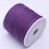 1,2 mm multicolorido linho cor texto jogar esfregar contas de algodão King Kong estrela lua frisado fio trançado tasser fio