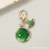 Chaveiro Pingente Redondo Lua Estrela Céu Estrelado Sonhador Ornamento de Gota de Óleo Decoração de Mochila Fecho Lagosta Pingente Pequeno Venda por Atacado