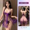 Mandy Lingerie Sexy Feminina Sexy Fivela Renda Saia Leve Transparente Frente Aberta Costas Bonitas Suspensório Camisola 1912