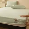 Urso de Pelúcia Urso Ai Lan Lençol de Cama Ajustável de Lã de Leite Espessa Peça Única Cobertor de Cama de Lã Coral Conjunto de Três Peças Protetor de Colchão