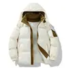 Chaqueta de algodón casual con capucha de alta calidad para otoño e invierno para hombres, marca moderna, estilo casual para parejas, abrigo de algodón engrosado de dos piezas falsas para adolescentes