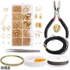 DIY Nuevos Accesorios para el Cabello Material para Pelucas Juego de Pinzas para Perlas Bolsa de Materiales con Herramientas Accesorios Hechos a Mano