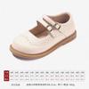 Sapatos Pretos Infantis Snuffy 2026 Outono Novos Sapatos de Couro para Meninas para Apresentações no Campus e Etiqueta