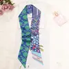 Pañuelo de Imitación Seda Estilo Coreano para Mujer, Decoración de Cuello de Aeromoza de Verano, Pañuelo para Atar Asas de Bolso, Cinta Larga Fina, Venta al por Mayor