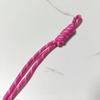 Cordón trenzado de cuerda de fábrica Colgante Cuerda para la muñeca Cuerda anudada de colores Cadena para teléfono móvil Llavero Cuerda para la muñeca de bolso de moda