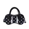 Bolso de Mano Infantil de Lunares con Lazo Adorno de Encaje Bolso Cruzado de Viaje para Niñas Bolso de Mano con Accesorio a Juego para Padres e Hijos