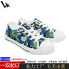 Zapatos de Lona Personalizados Pod de Comercio Exterior para Niños, Pedido Mínimo 1 Par, Zapatos Casuales de Caña Baja con Cordones, Zapatos Planos Versátiles para el Día a Día, Fábrica