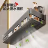 Estante de almacenamiento con ventosa para baño, cuarto de ducha, inodoro, estante de almacenamiento elevado para pared sin taladro
