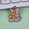 Broche de Oso de Dibujos Animados Lindo Acrílico Accesorios para Mochila de Estudiante Parche Insignia Regalo de Moda