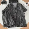 Pijama de Algodón Nublado para Mujer de Comercio Exterior Transfronterizo, Cárdigan de Manga Corta, Shorts de Dibujos Animados para Niñas, Se Puede Usar Afuera, Conjunto para Estar en Casa, Verano