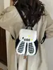 Mochila de Peluche Estilo Elegante para Viajes Transfronterizos para Mujer, Gran Capacidad, Nueva Moda 2025, Estilo Coreano, Mochila