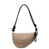 Bolso de Hombro para Mujer, Bolso de Gamuza de Nicho Otoñal, Nuevo Bolso Cruzado Versátil para el Día a Día, Bolso de Hombro Individual tipo Bollo