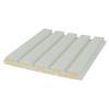 Tablero de fondo de pared de madera maciza personalizado de fábrica, tablero ondulado cóncavo-convexo de forma semiarqueada, tablero Great Wall, rejilla de madera de yeso revestida