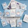 Pañuelos de Papel Impresos con Diseño de Gatito de Dibujos Animados, Paquete Pequeño Portátil de Pañuelos Faciales, Papel Higiénico, Servilletas Coloridas, Toallas de Mano